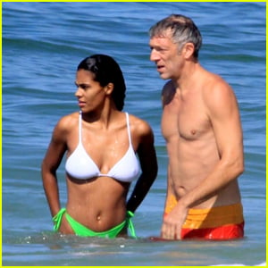 Vincent Cassel & Wife Tina Kunakey Bare Their Hot Bodies at the Beach in Brazil!