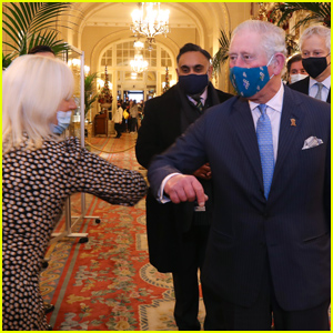 Prince Charles Surprises Party Attendees With Royal Elbow Bumps!
