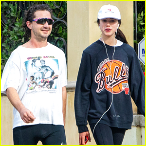 Shia LaBeouf & New Flame Margaret Qualley Go For a Jog Together