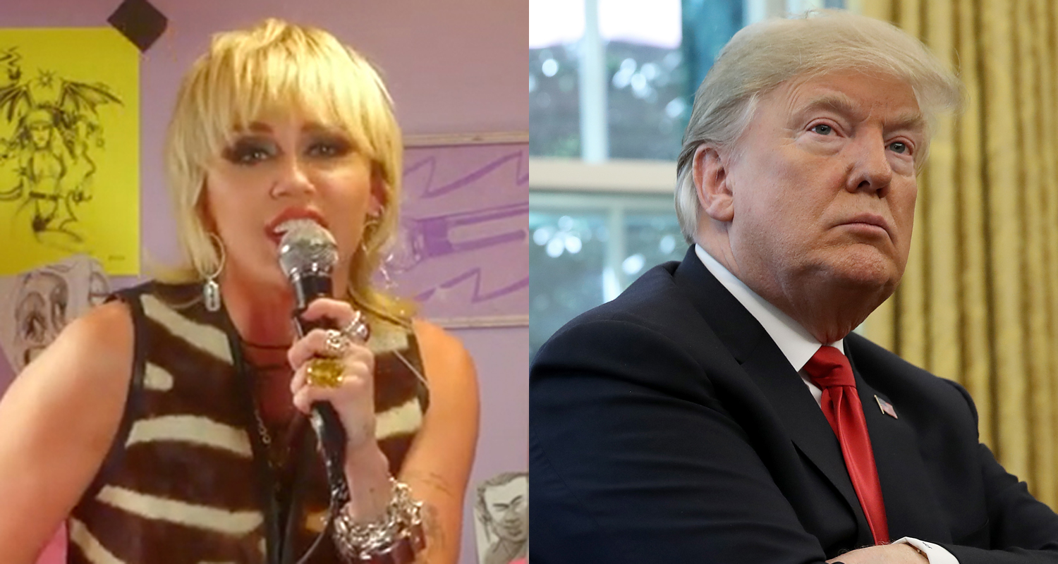 Miley Cyrus Performs Her AntiTrump Song ‘Golden G String’ During NPR’s