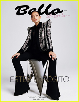 Elite's Ester Exposito Covers First U.S. Magazine, Shows Off New Brunette Hair!