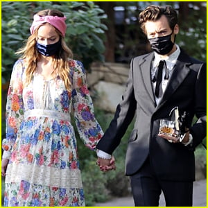 Harry Styles & Olivia Wilde Hold Hands at Jeffrey Azoff's Wedding - See All Photos!