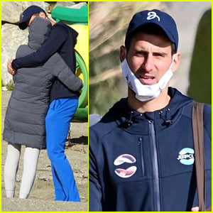 Tennis Star Novak Djokovic Packs on PDA with Wife Jelena at the Park with Their Kids