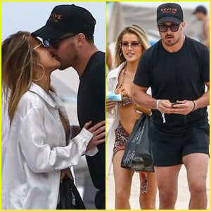 NFL Player Danny Amendola Packs On the PDA with Girlfriend Jean Watts at the Beach