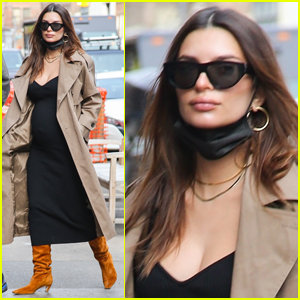 Pregnant Emily Ratajkowski Heads Out in NYC After Saying She's 'Bout to Pop'