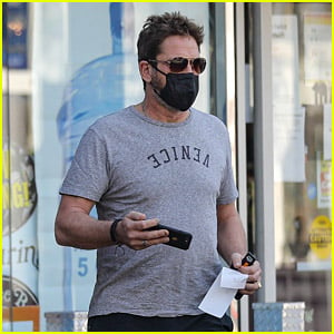 Gerard Butler Stops By Gas Station for Quick Errand Run