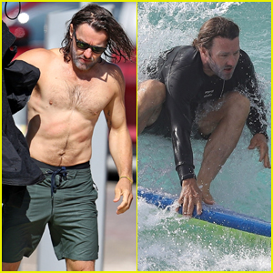 Joel Edgerton Shows of Fit Figure After Catching Some Waves in Sydney
