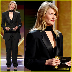 Laura Dern Reveals How Long She Was Inside, In Person at Golden Globes 2021 After Presenting