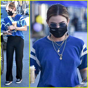 Lucy Hale Picks Up Coffee In First Outing Since Being Spotted Kissing Skeet Ulrich