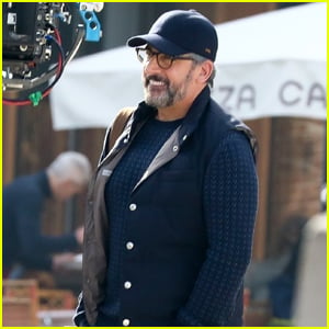Steve Carell Spends the Day Filming 'The Morning Show' Season Two