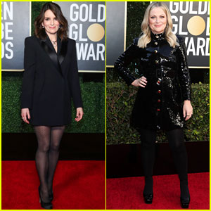 Tina Fey & Amy Poehler, Golden Globes 2021 Hosts, Arrive for the Big Show!