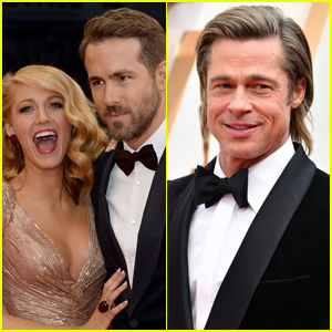 Blake Lively Jokes Ryan Reynolds 'Didn't Invite' Her to Meet Brad Pitt on 'Deadpool 2' Set