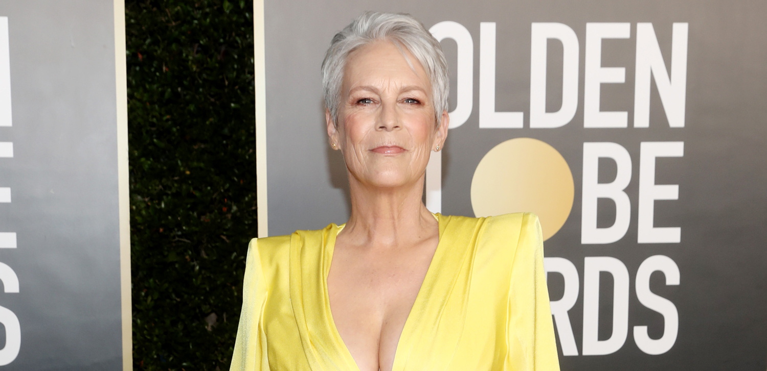 Jamie Lee Curtis Jokes About Her Plunging Golden Globes 2021 Dress