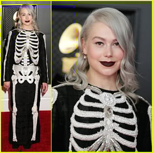 Best New Artist Nominee Phoebe Bridgers Wears A Skeleton on Her Dress