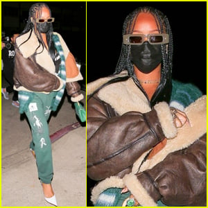Rihanna Sports Sweatpants & Heels for Another Night Out in Santa Monica