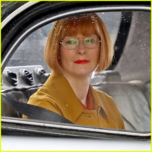 Tilda Swinton Films Scenes in a Vintage Taxi for 'Three Thousand Years of Longing' in Australia