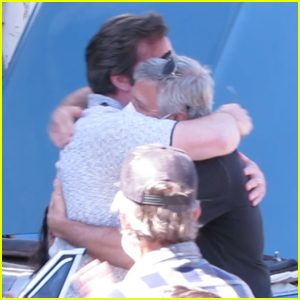 George Clooney & Ben Affleck Hug it Out on the Last Day of Filming 'The Tender Bar'