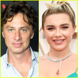 Zach Braff Goes Shirtless at the Beach with Girlfriend Florence Pugh!