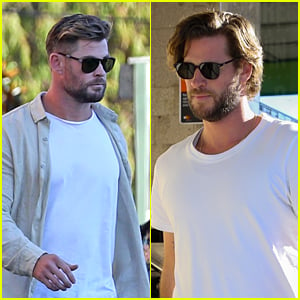 Brothers Chris & Liam Hemsworth Almost Twin While Out To Dinner Together in Sydney