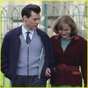 Harry Styles Films Scenes at Royal Pavilion With Emma Corrin for 'My Policeman'