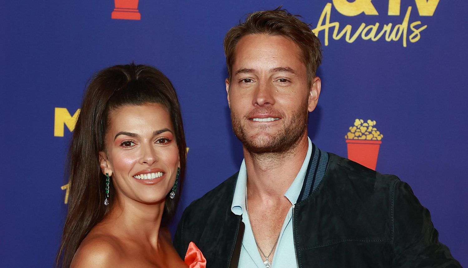 Justin Hartley Makes Red Carpet Debut with Girlfriend Sofia Pernas at