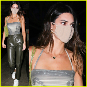 Kendall Jenner Rocks Leather Pants While Leaving Boyfriend Devin Booker's Basketball Game in L.A.
