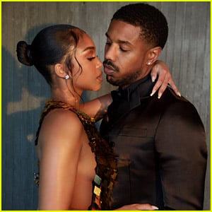Michael B. Jordan & Lori Harvey Glam Up in Prada for 'Without Remorse' Premiere at Home