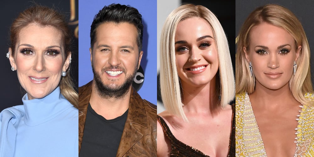 Celine Dion, Katy Perry, Carrie Underwood, & Luke Bryan’s Mini Las