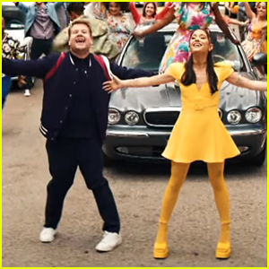 Ariana Grande Joins James Corden To Celebrate The End of Lockdown With New Musical Performance