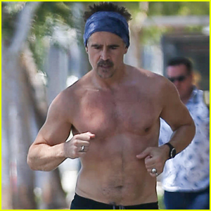 Colin Farrell Goes Shirtless for Jog Around L.A.