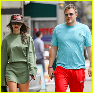 Emily Ratajkowski & Sebastian Bear-McClard Couple Up for Morning Walk in NYC