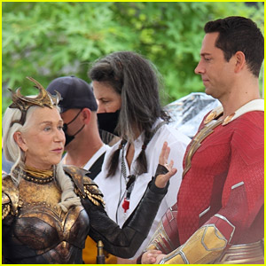 Helen Mirren Spotted on 'Shazam 2' Set for First Time - See Her Hespera Costume!
