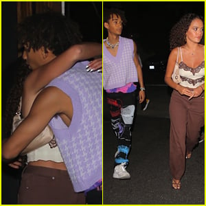 Longtime Pals Jaden Smith & Madison Pettis Catch Up at a Birthday Party In Weho