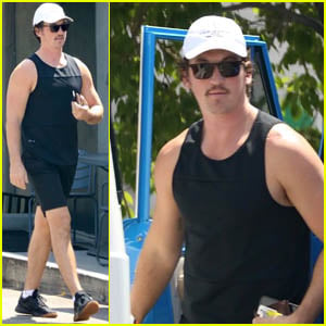 Miles Teller Puts His Muscles On Display as He Heads to a Workout in LA