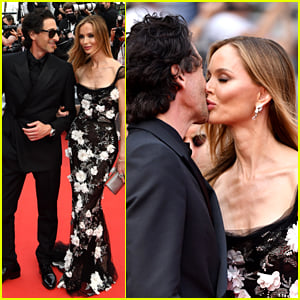 Adrien Brody & Girlfriend Georgina Chapman Share a Red Carpet Kiss at Cannes Film Festival