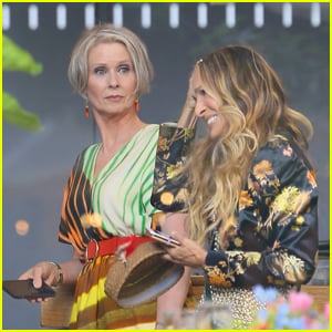 Sarah Jessica Parker & Cynthia Nixon Continue Filming 'And Just Like That' at Whitney Museum