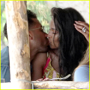 Ciara Kisses Husband Russell Wilson During A Lunch Date in Capri