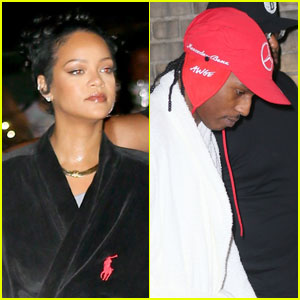 Rihanna & A$AP Rocky Wear Robes to the Set of Their Secret Project in NYC!