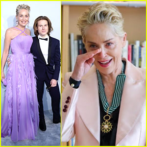Sharon Stone Hits The amfAR Gala 2021 After Being Awarded The Commander of the Order of Arts & Letters During Cannes