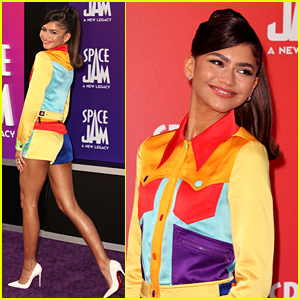 Zendaya Rocks a Colorful Outfit at 'Space Jam: Legacy' L.A. Premiere - See Red Carpet Photos!