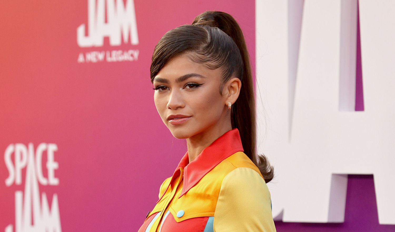 Zendaya Rocks a Colorful Outfit at ‘Space Jam Legacy’ L.A. Premiere