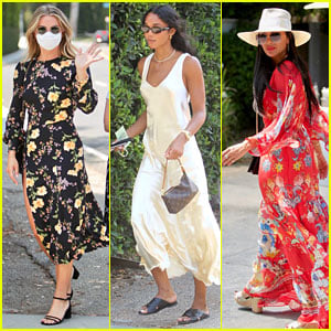 Julianne Hough, Laura Harrier, & Nicole Scherzinger Wear Chic Summer Outfits at the Day of Indulgence