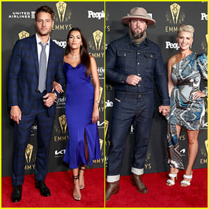 This Is Us' Justin Hartley & Chris Sullivan Bring Wives To Emmy Nominees Reception