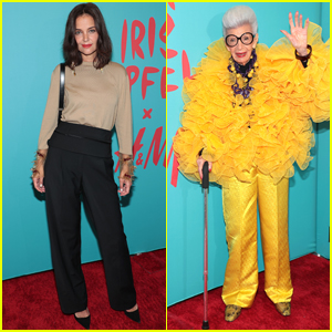 Katie Holmes Steps Out for Iris Apfel's 100th Birthday Party in NYC!