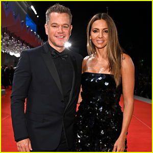 Matt Damon Walks the Venice Red Carpet with Wife Luciana at 'The Last Duel' Premiere