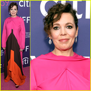 Olivia Colman Arrives Fashionably Late For 'The Lost Daughter' Premiere