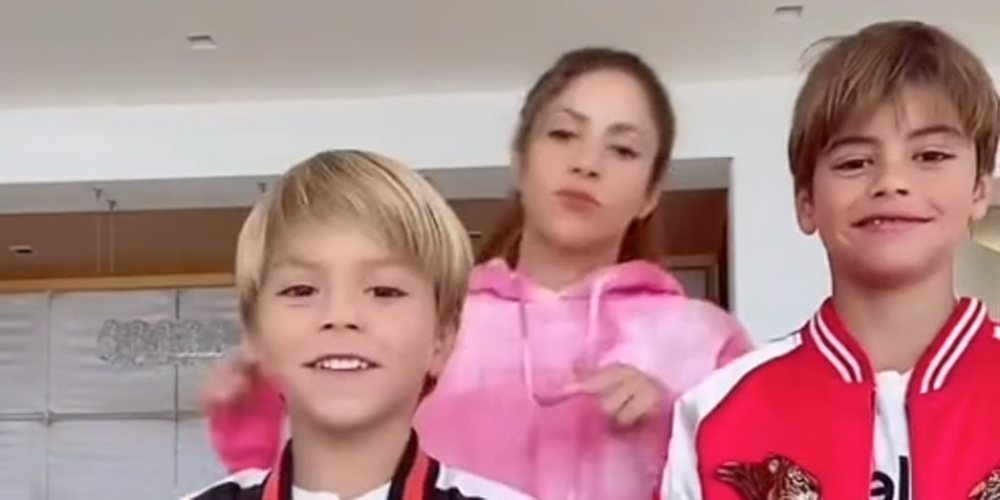 Shakira Dances With Sons Milan & Sasha In Fun New TikTok! Gerard