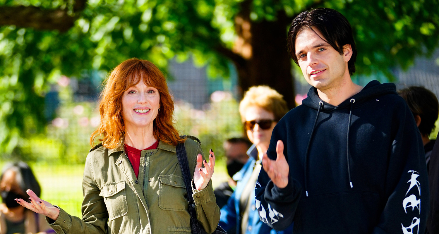 Sebastain Sharp Sebastian Stan & Julianne Moore Get to Work Filming 'Sharper' in NYC ...