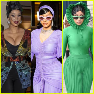 Cardi B Shows Off Her Style During Paris Fashion Week