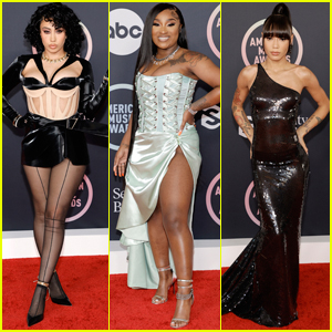 Kali Uchis, Erica Banks, & Coi Leray Arrive in Style for AMAs 2021